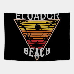 Beach happiness in Ecuador Tapestry