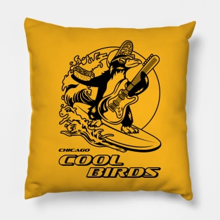 Chicago Cool Birds Pillow