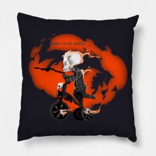 burn to rider Pillow