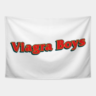 Typography Design Viagra Boys Tapestry