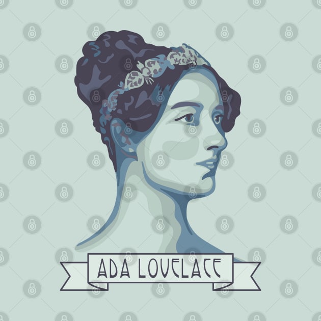 Ada Lovelace Portrait by Slightly Unhinged