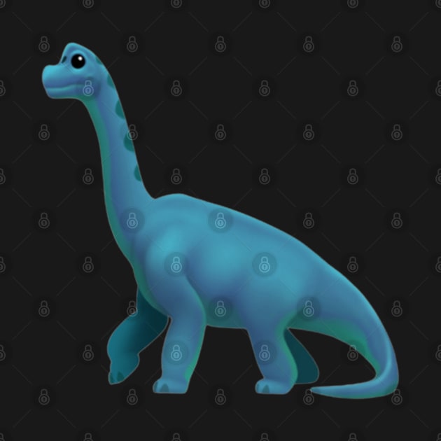 Blue Dinosaur Emoji by myabstractmind