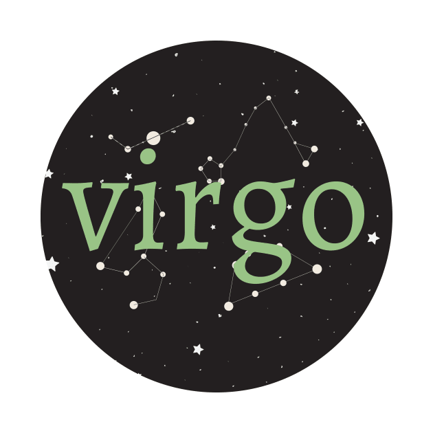 Virgo Zodiac Sign Star Circle by magicae