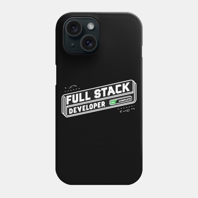 Full Stack Developer Simple Text Phone Case by GrafiqueDynasty