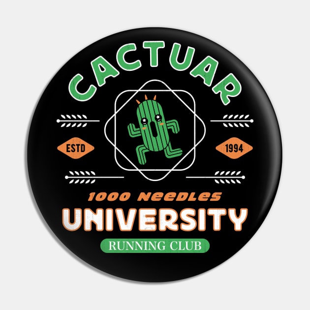 Cactuar Running Club University Pin by Lagelantee