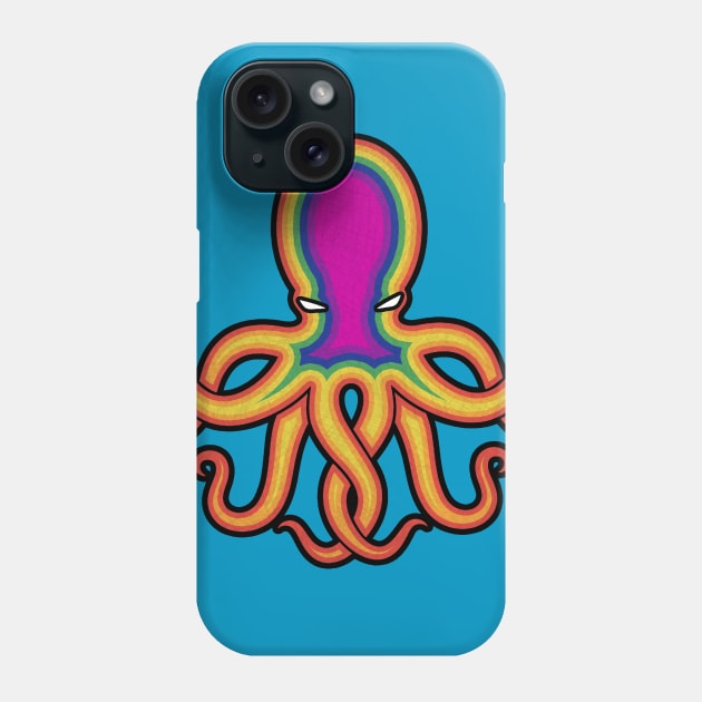 Rainbow Octopus Phone Case by dankdesigns