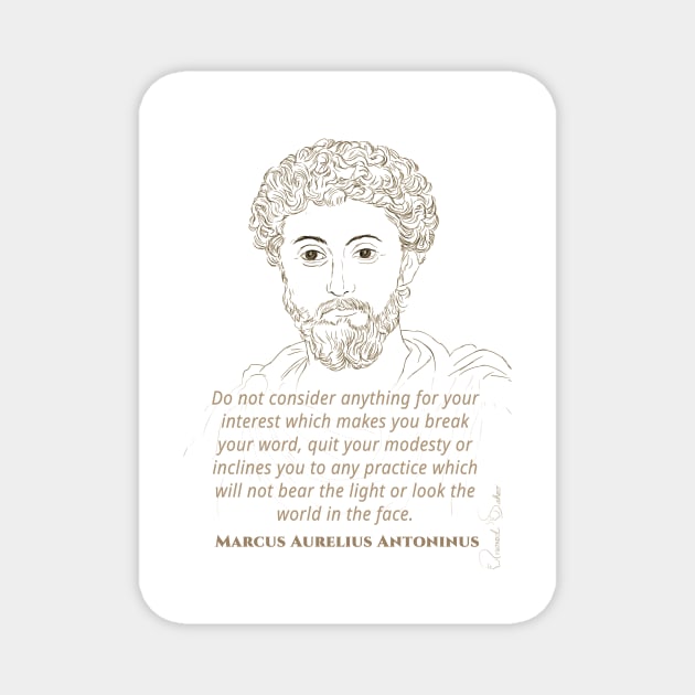 Quotes Wall Art, motivational poster, Classroom Decor, Famous Quotes Print, Role model, Office decor, Marcus Aurelius Antoninus Magnet by Design with Passion