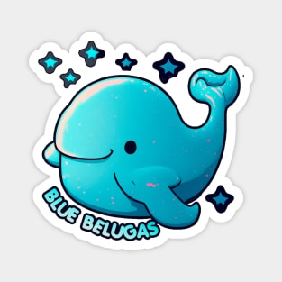 Blue Belugas Magnet