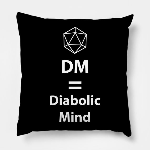 Dungeon Master = Diabolic Mind Pillow by DigitalCleo