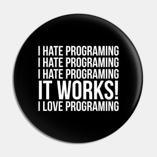 I Love Programing Pin