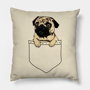 Pocket Pug Pillow