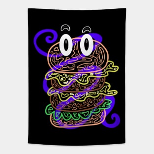 Burger Monster Tapestry