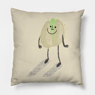 Retro Pistachio Cartoon Pillow