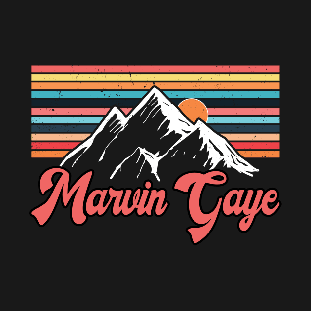 Graphic Lovely Marvin Name Flowers Retro Vintage Styles by Gorilla Animal