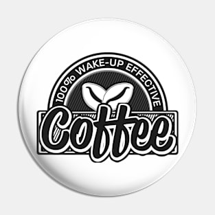 Coffee Lovers Retro Logo T-Shirt Pin