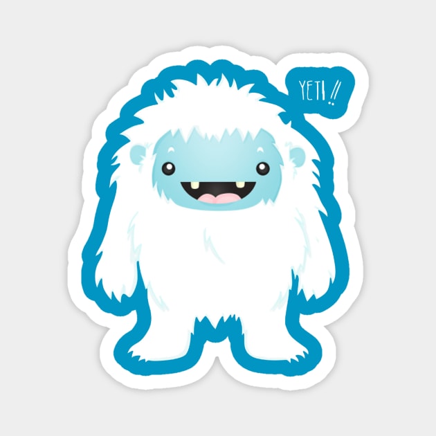 Yeti !! Magnet by imanuelcaeesar