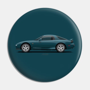 RX7 FD3S Montego Blue Mica Pin