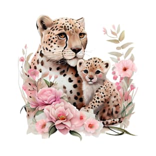 Leopard with baby T-Shirt