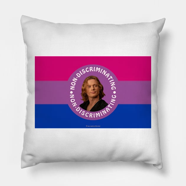 Lestat Non-Discriminating Bisexual Pillow by nocontextlestat