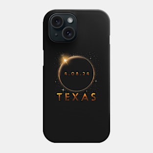 Eclipse Texas Solar Eclipse 2024 Texas 4.08.24 Phone Case