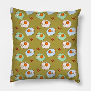 Sheep Fabric Seamless Pattern Pillow