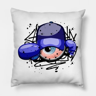 Boxing Monster Eye Blue team Pillow