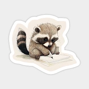 Raccoon artist Magnet