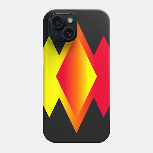 Yellow-Red Diamonds Phone Case by BKAllmighty