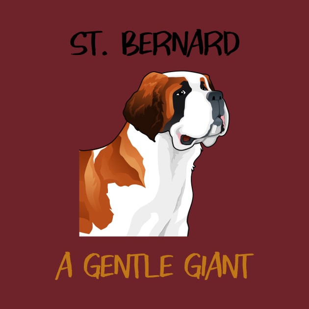 St. Bernard, a gentle giant by Designs by Eliane