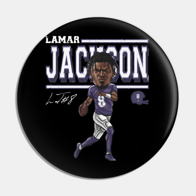 Lamar Baltimore Cartoon Pin by ClarityMacaws