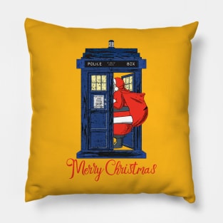 Christmas 1822 - Nicholas Visit The Blue Police Box 2 Pillow