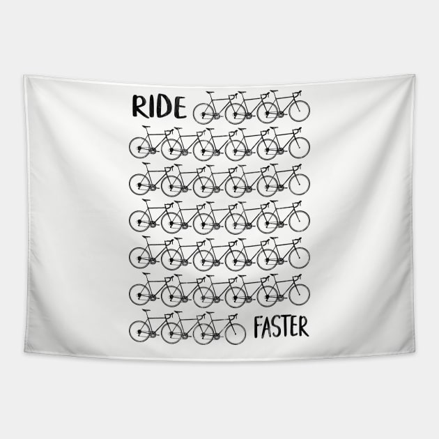 road bike race bike race biker cycling cyclist Tapestry by TheOutdoorPeople