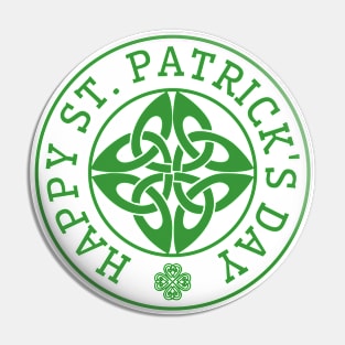 Happy St Patricks Day Pin