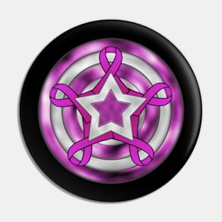 Breast Cancer Cap Shield Pin