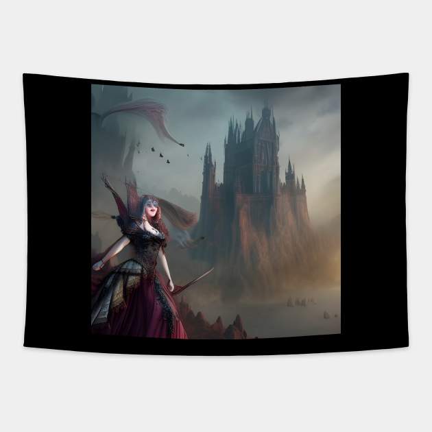 Evil queen Tapestry by Roguex