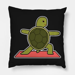 Turtle at Yoga with Yoga mat Pillow