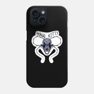 G̶o̶o̶d̶ Kitty Skull Die-cut Blue Phone Case