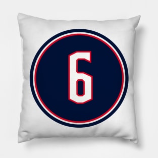 Adam Clendening Number 6 Jersey Columbus Blue Jackets Inspired Pillow