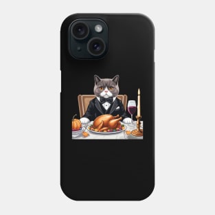 British Shorthair Cat Thanksgiving Phone Case