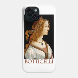 Portrait of a Lady by Sandro Botticelli Phone Case