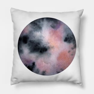 Moon watercolor Pillow