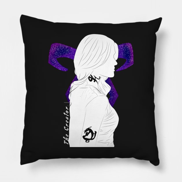 Clary Fairchild - The Creator Pillow by BeCreativeArts