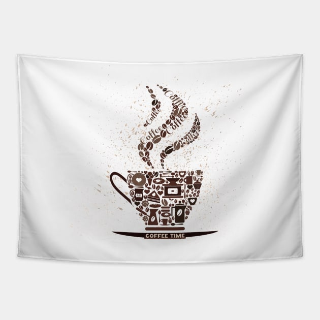 Coffee Time Tapestry by mutarek