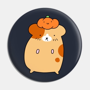 Hamster and Tiny Pumpkin Pin