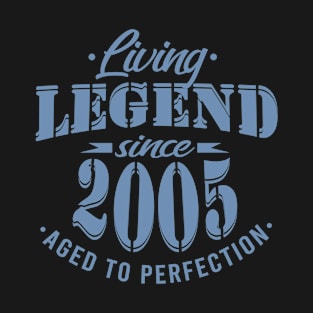 Living Legend Since 2005 18th Birthday Sayings T-Shirt