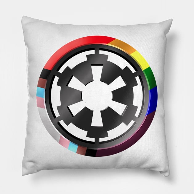 Progress empire Pillow by nielsrevers