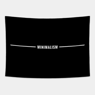 Double Lined Minimalism #2 (White version) - Minimal DM Tapestry