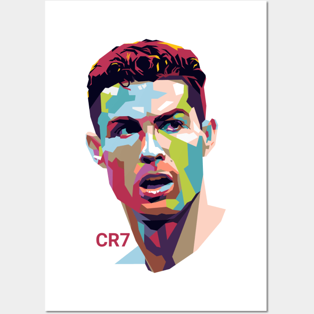 Poster for Sale avec l'œuvre « CR7 Cristiano Ronaldo Artwork - Style Pop  Art » de l'artiste granimatedesign