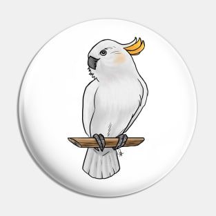 Bird - Citron Cockatoo - Crest Down Pin