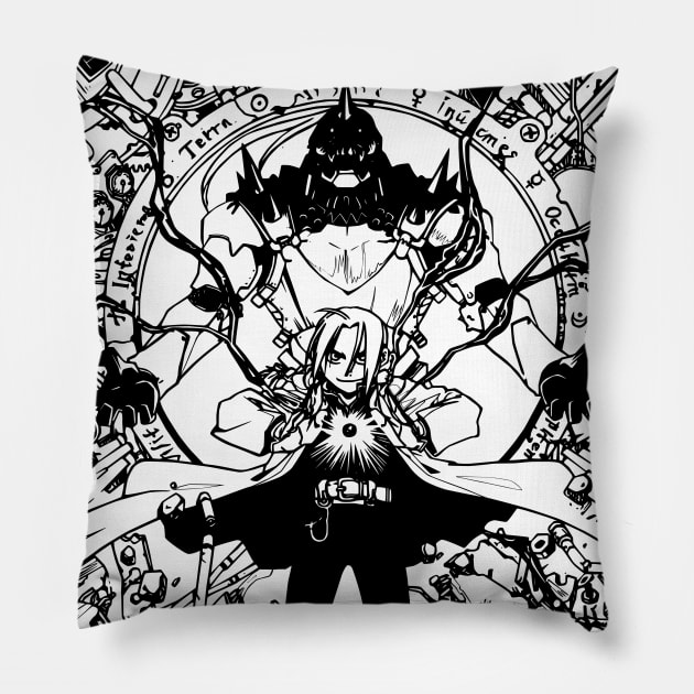 Fullmetal Alchemist Anime Manga 3 Pillow by MaxGraphic